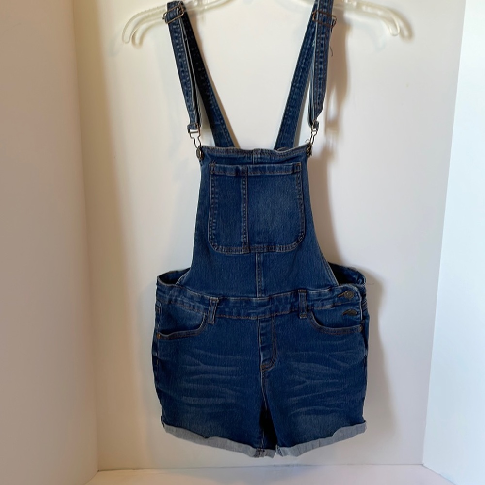 Diamante Misses  Junior Overall Shorts Large Bibs